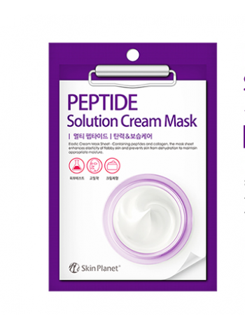 Mijin Skin Planet PEPTIDE solution Cream Mask Тканевая кремовая маска с пептидами