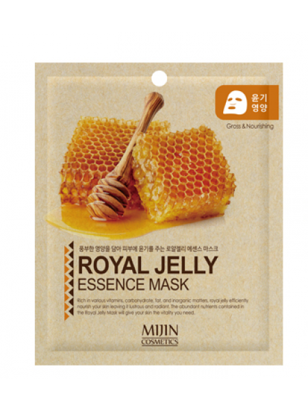 Mijin Cosmetics Royal Jelly Essence Mask Тканевая маска для лица Маточное молочко 