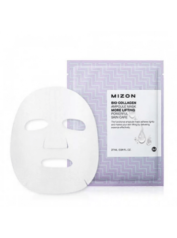 Mizon Bio Collagen Ampoule Mask Лифтинг-маска с коллагеном из биоцеллюлезы