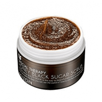 Пилинг скраб для лица с черным барбадосским сахаром Mizon Honey Black Sugar Scrub 