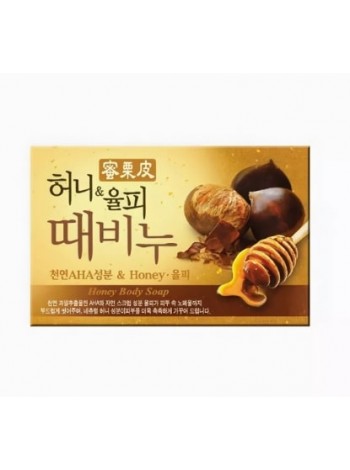 Мыло-скраб мед и каштан Mukunghwa Honey & Chestnut Scrub Soap 