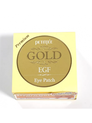 Petitfee Hydro Gel  Gold & EGF Eye Patch Гидрогелевые патчи с золотом и EGF (60 шт.)