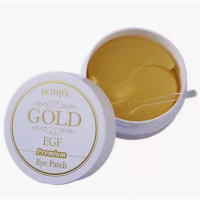 Petitfee Hydro Gel  Gold & EGF Eye Patch Гидрогелевые патчи с золотом и EGF (60 шт.)