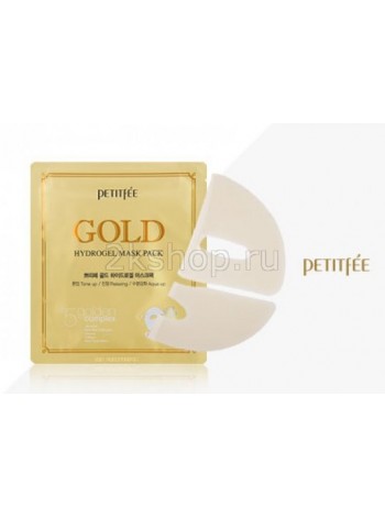 Гидрогелевая маска для лица с золотом Petitfee Gold Hydrogel Mask Pack  