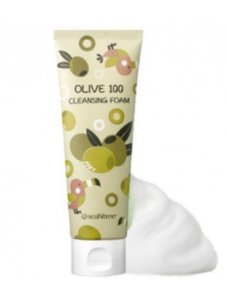 SEANTREE Olive 100 Cleansing Foam  Пенка для умывания с оливой