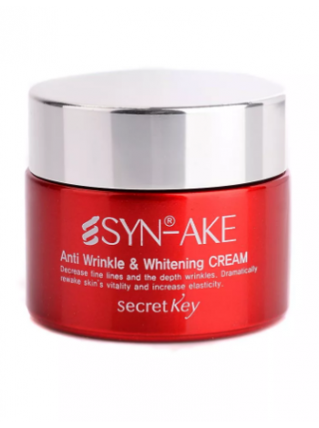 Secret Key SYN-AKE Anti Wrinkle & Whitening Cream Крем для лица с пептидом змеиного яда