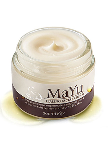 Питательный крем для лица с лошадиным жиром Secret Key Mayu Healing Facial Cream