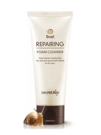 Пенка для умывания с муцином улитки Secret Key Snail Repairing Foam Cleanser 