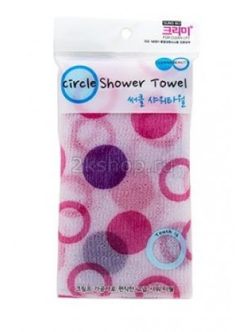 Мочалка для душа (28х95) Sung Bo Cleamy CLEAN&BEAUTY Circle Shower Towel 