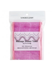 Мочалка для тела (11х100) Sung Bo Cleamy CLEAN&BEAUTY Massage Shower Towel 