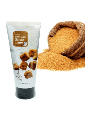 Скраб-пилинг с экстрактом черного сахара The Face Shop Smart Peeling Honey Black Sugar Scrub 