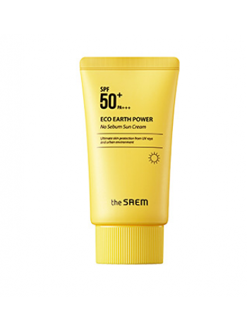 Увлажняющий солнцезащитный крем SPF 50+ PA+++  The Saem  Eco Earth Light Sun Cream SPF 50+ PA+++  