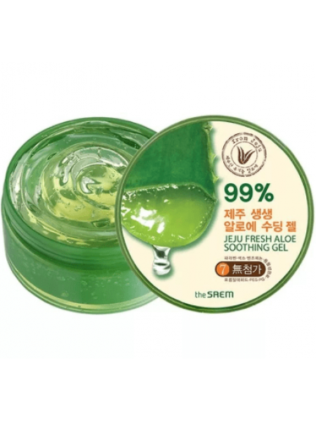 The Saem Jeju Fresh Aloe Soothing Gel 99% Универсальный алоэ гель