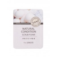 The Saem Natural Condition Scrub Foam Sample Пенка-скраб для лица пробник 
