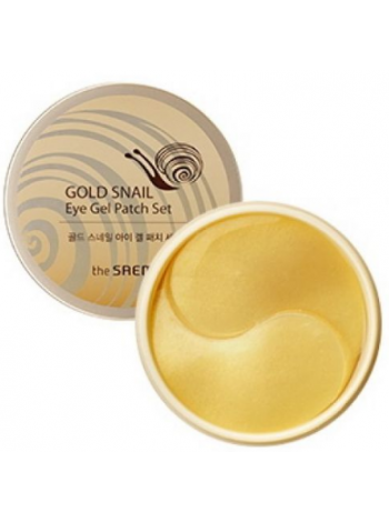 THE SAEM Snail Набор патчей с экстрактом муцина улитки для век 60шт Gold Snail Eye Gel Patch Set 60шт