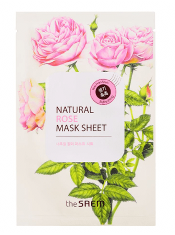 The Saem Natural Rose Mask Sheet Маска тканевая  с экстрактом розы