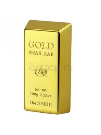 The Saem Gold Snail Bar Мыло для умывания с экстрактом золота, муцина улитки, оливы