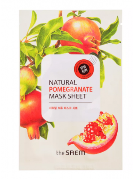 The Saem Natural Pomegranate Mask Sheet Маска тканевая  с экстрактом граната