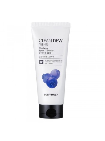 Tony Moly Clean Dew BlueBerry Foam Cleanser Пенка для умывания с черникой 