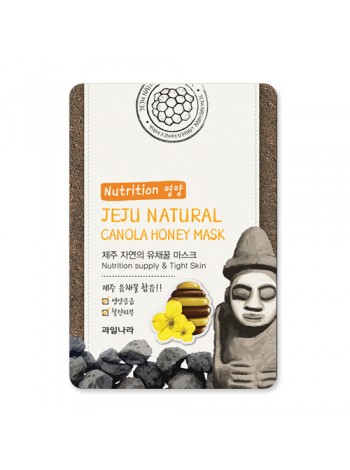 Jeju Nature's Canola Honey Mask Питательная тканевая маска  c  экстрактом рапсового меда