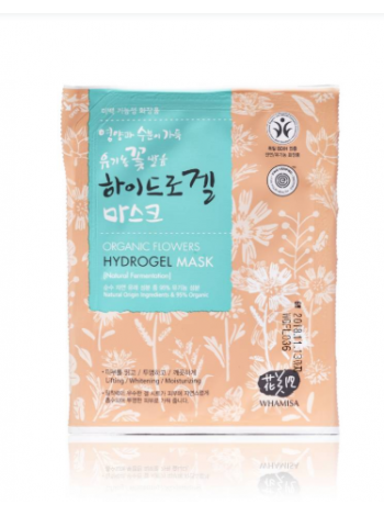 Гидрогелевая маска для лица на основе цветочных ферментов Whamisa Organic Flowers Hydrogel Mask (Natural Fermentation) 