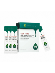 Восставливающая ночная маска в саше с центеллой азиатской FARMSTAY Cica Farm Night Repair Sleeping Mask