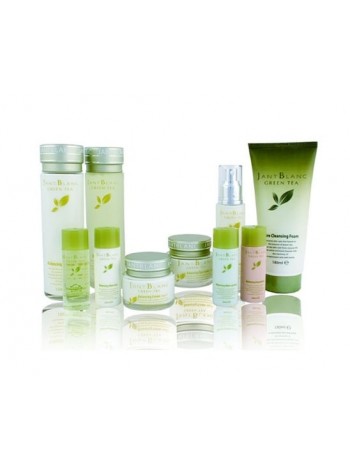 Подарочный набор косметики с зеленым чаем Jannt Blanc Green Tea Balancing Women Skin 6 Set