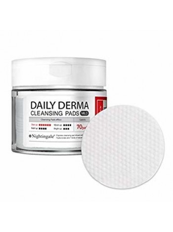 Nightingale Daily Derma Cleansing Pads Mild Тонизирующие мягкие салфетки- пэды для снятия макияжа
