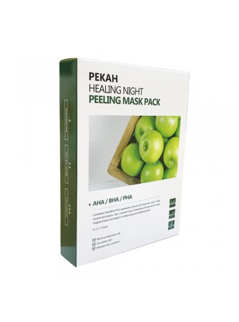 Вечерняя отшелушивающая маска -набор 5 шт. PEKAH Healing Night Peeling Mask Pack 