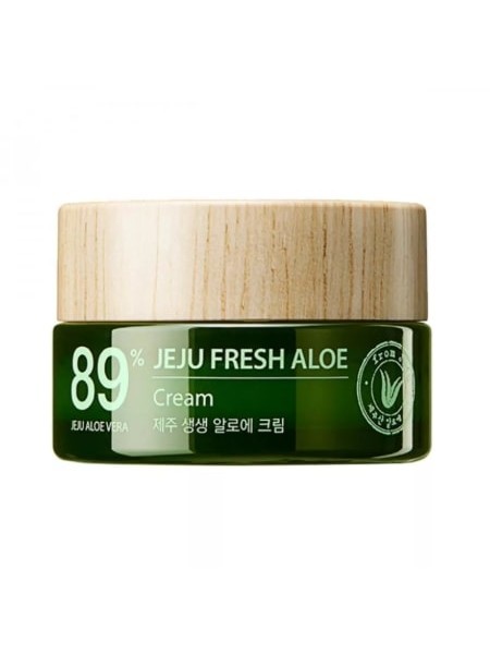 Крем для лица с алоэ The Saem Jeju Fresh Aloe Cream 