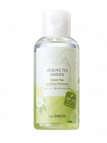 The Saem   Healing Tea Garden Green Tea Lip & Eye Remover Средство для снятия макияжа с глаз и губ с зеленым чаем