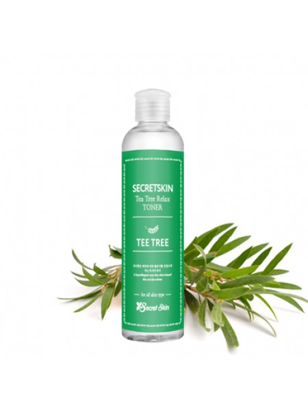 Secret Skin Tea Tree Relax Toner Успокаивающий тонер для лица с экстрактом чайного дерева 