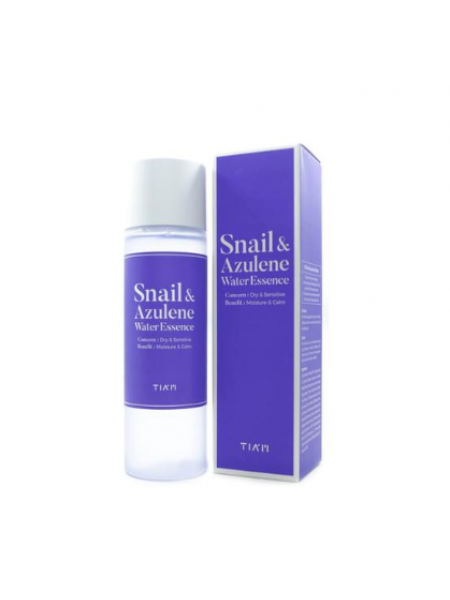 Эссенция для лица с муцином улитки и азуленом TIAM Snail & Azulene Water Essence