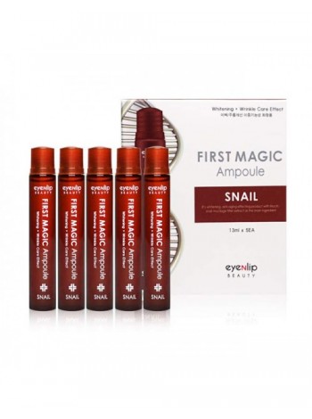 Eyenlip First Magic Ampoule Snail Ампулы для лица с улиточным экстрактом 13мл*5