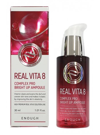 Сыворотка с витаминами для сияния кожи ENOUGH Real Vita 8 Complex Pro Bright Up Ampoule