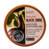 Увлажняющий успокаивающий гель  с экстрактом муцина черной улитки Jigott Natural Black Snail Moisture Soothing Gel