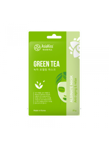 Альгинатная  маска с экстрактом зеленого чая AsiaKiss  Green tea alginate mask