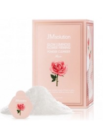 Энзимная пудра для сияния кожи с розовой водой JMsolution Glow Luminious Flower Firming Powder Cleanser Rose, 30*0,35г