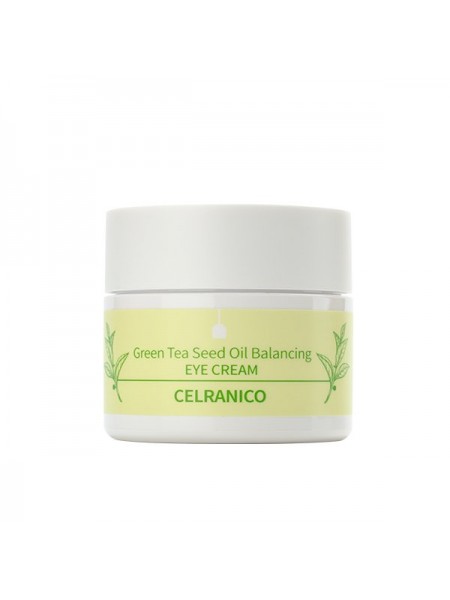 Крем для зоны вокруг глаз на основе зелёного чая CELRANICO Green Tea Seed Oil Balancing Eye Cream, 30ml