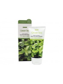 Пенка для умывания с экстрактом зеленого чая JIGOTT Natural Green Tea Foam Cleansing