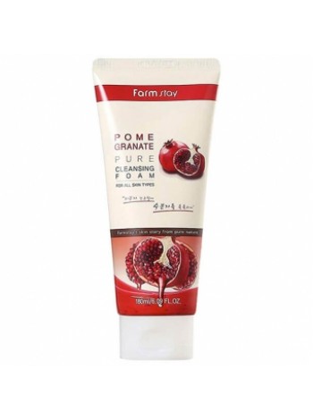 Гранатовая пенка для умывания FarmStay Pomegranate Pure Cleansing Foam