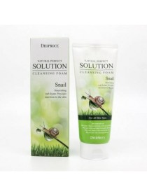 Пенка для умывания с муцином улитки DEOPROCE Natural Perfect Solution Cleansing Foam Snail 170гр