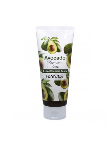 Пенка для умывания с экстрактом авокадо FarmStay Avocado Deep Cleansing Foam
