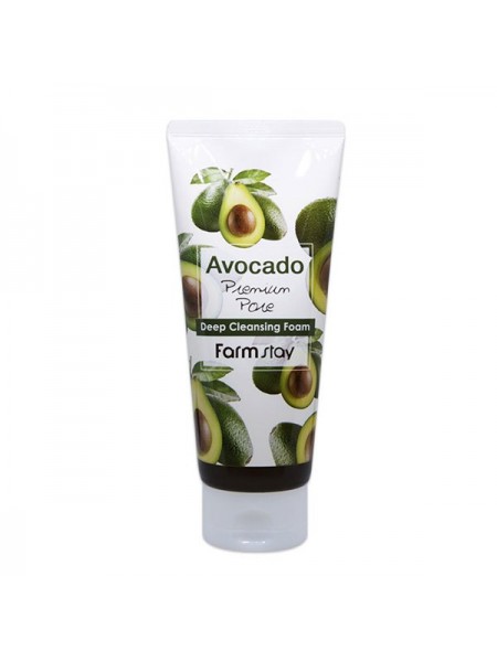 Пенка для умывания с экстрактом авокадо FarmStay Avocado Deep Cleansing Foam