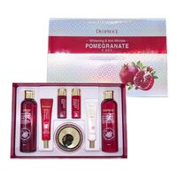 Набор антивозрастных средств с экстрактом граната DEOPROCE Whitening & Anti-Wrinkle Pomegranate 5 Set