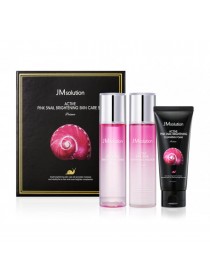 Набор для сияния кожи с муцином улитки JMsolution Active Pink Snail Brightening Skin Care Set Prime