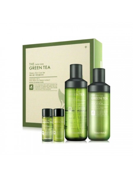 Набор увлажняющих средств с экстрактом зеленого чая TONY MOLY The Chok Chok Green Tea Watery Skin Care Set
