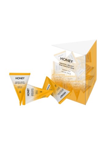 Смываемая маска с мёдом в треугольниках   J:ON Honey Smooth Velvety and Healthy Skin Wash Off Mask Pack 20pcs