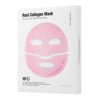 Набор лифтинг-масок для лица с коллагеном Meditime Real collagen mask, 4шт*26г