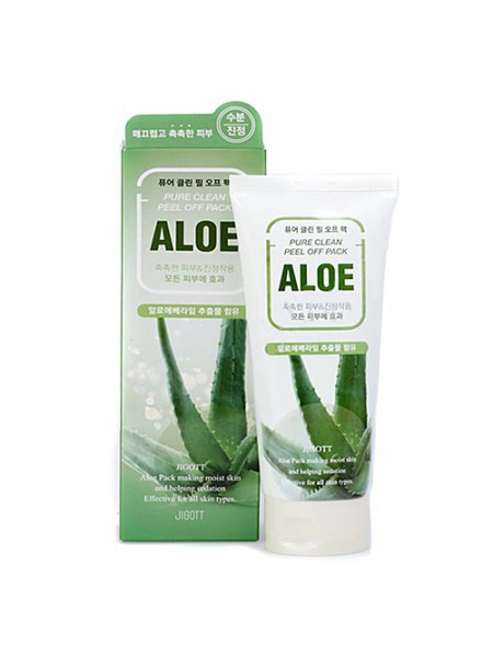 Jigott Aloe Pure Clean Peel Off Pack Очищающая маска-пленка с экстрактом алоэ